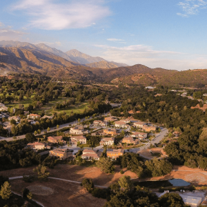 golden hour in La Verne California