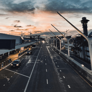 LAX drop off area