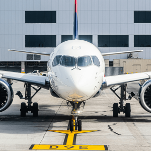 large plane on the tarmac