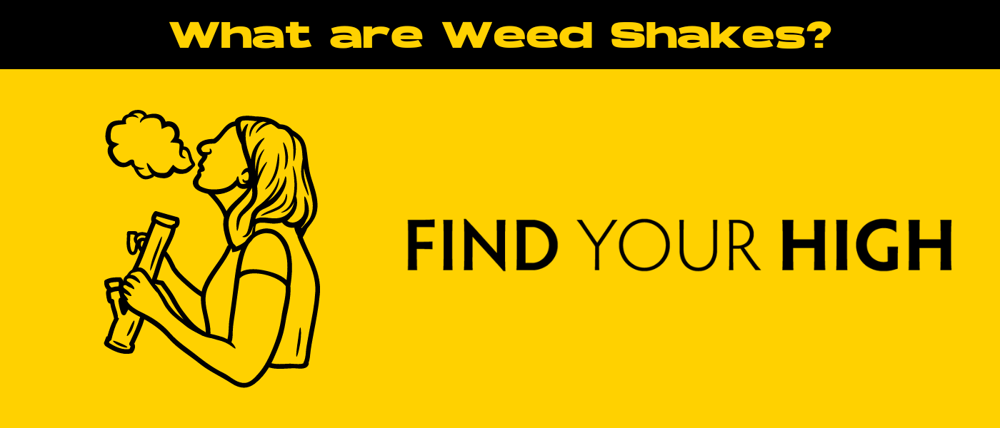 black and yellow banner image for weed shakes blog