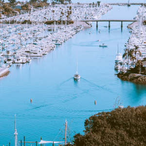 boats in Dana Point harbor