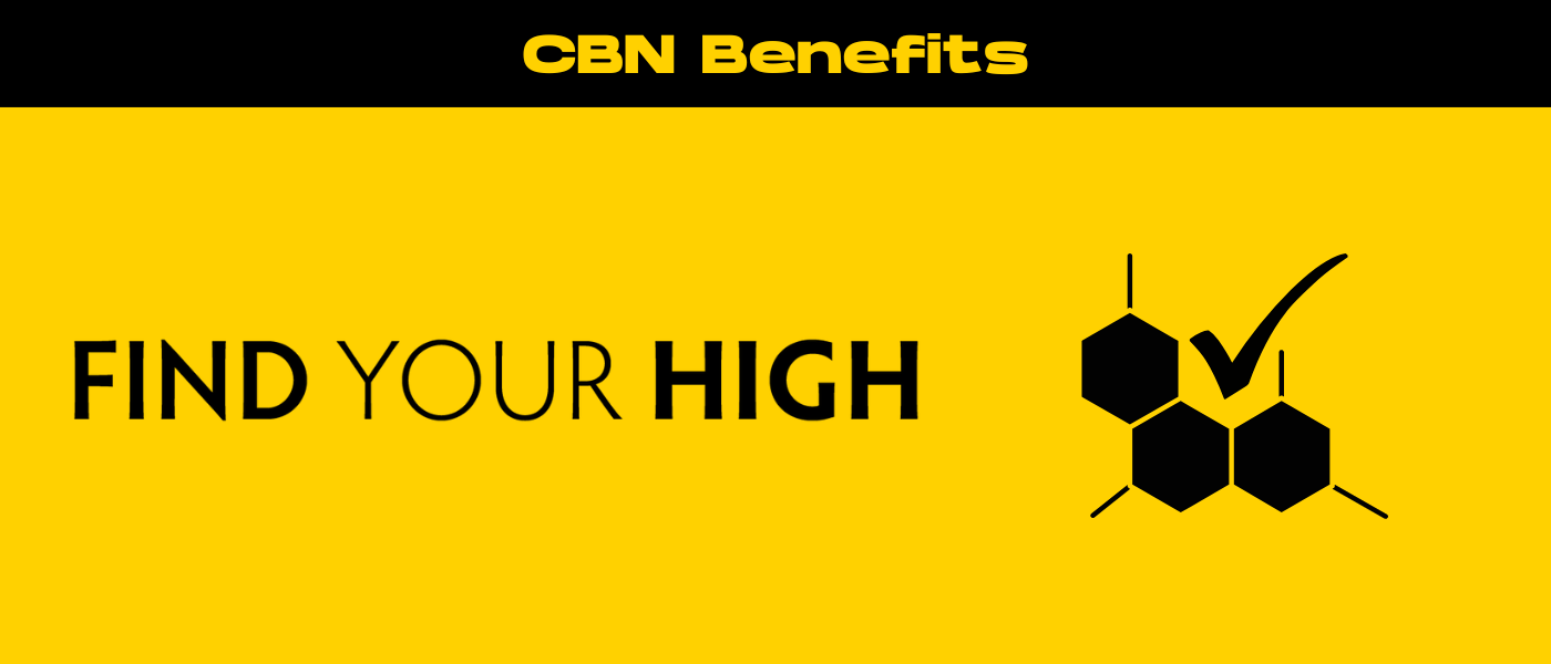 black and yellow banner image for CBN Benefits blog