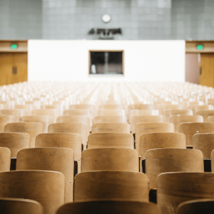 chairs in an auditorium