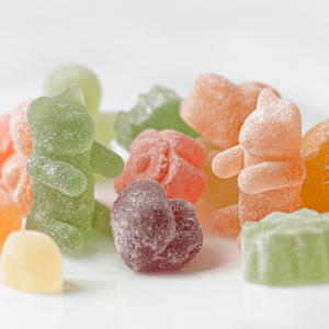 sugar coated gummy bears