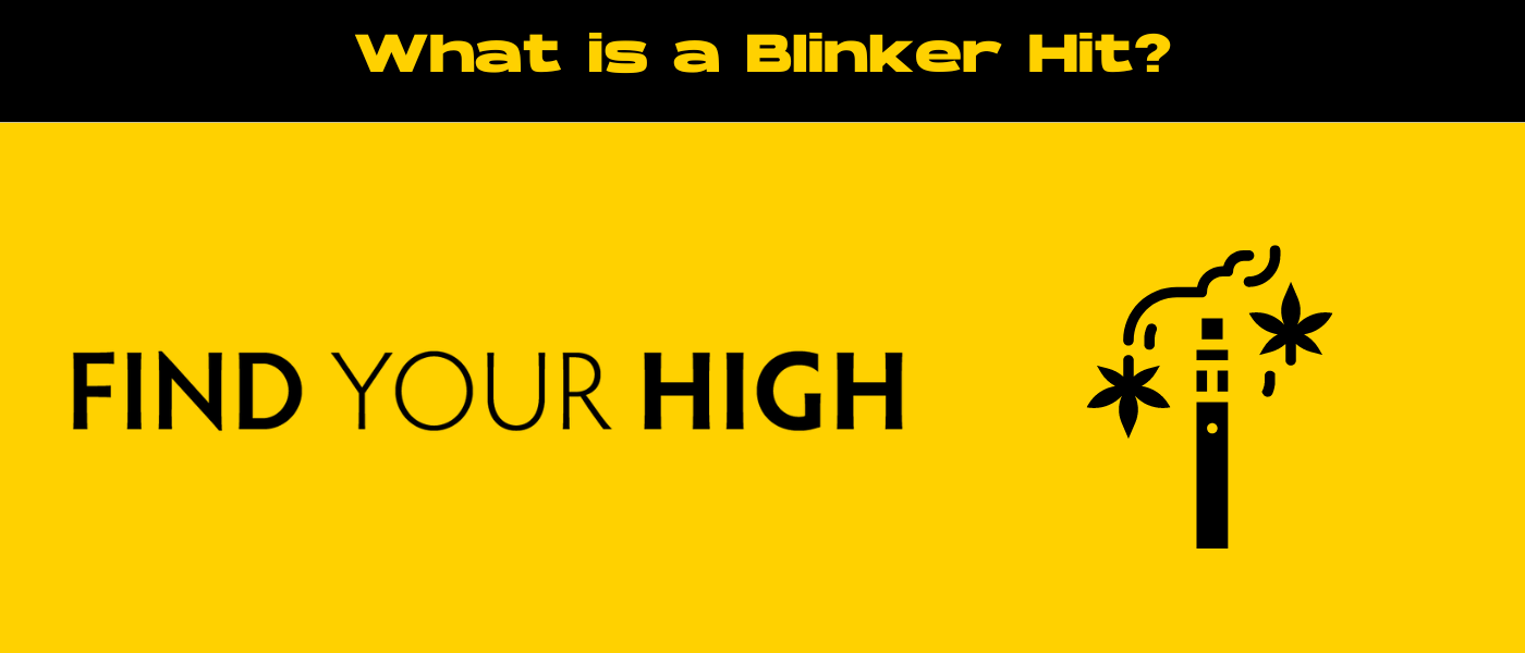 black and yellow banner image for what is a blinker hit blog