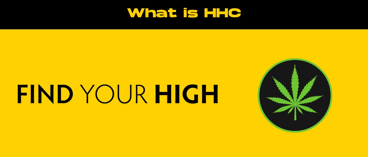 black and yellow banner image for what is hhc blog