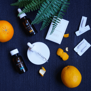 cannabis oil and oranges