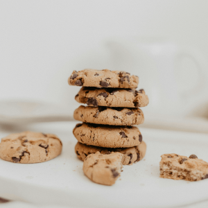 cookies on a white plate