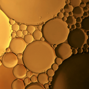 gold oil droplets
