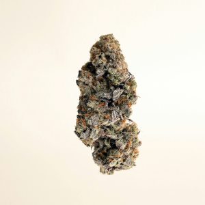 cannabis nug against tan background