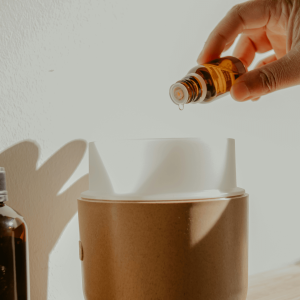 essential oil dropping in diffuser