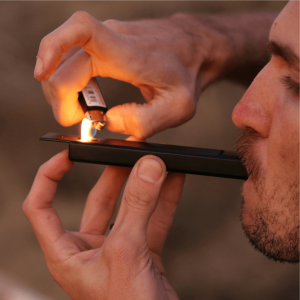 man holding rectangular pipe