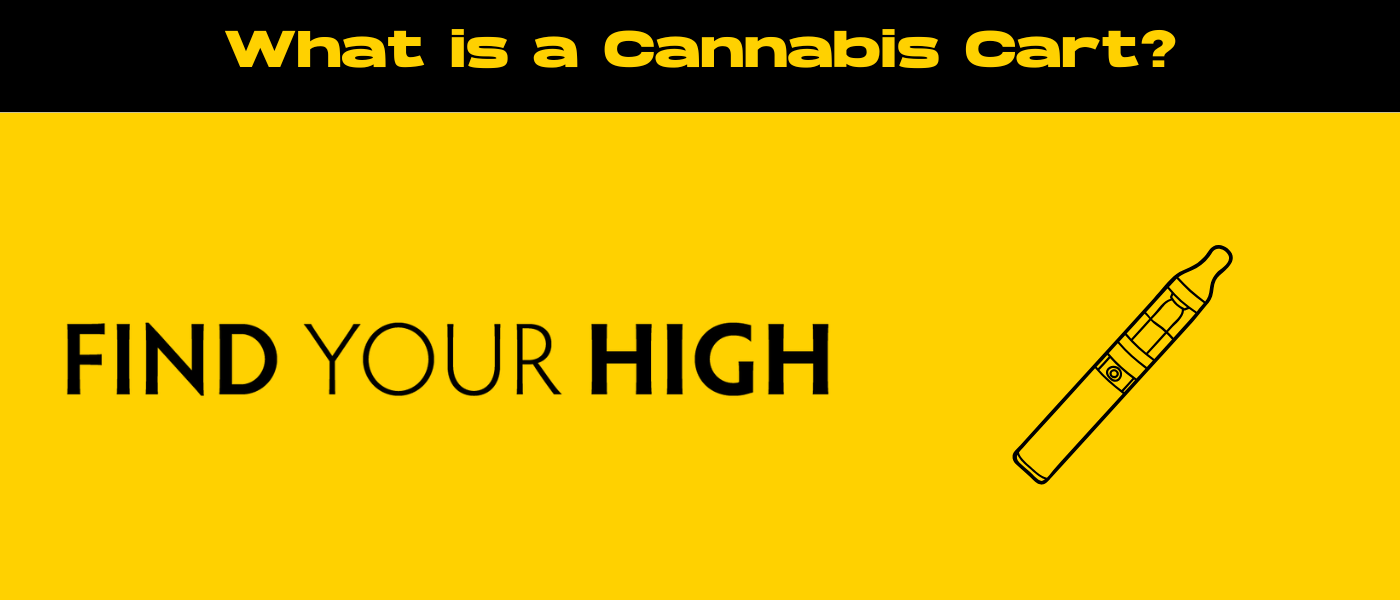 black and yellow banner image for what is a cart weed blog